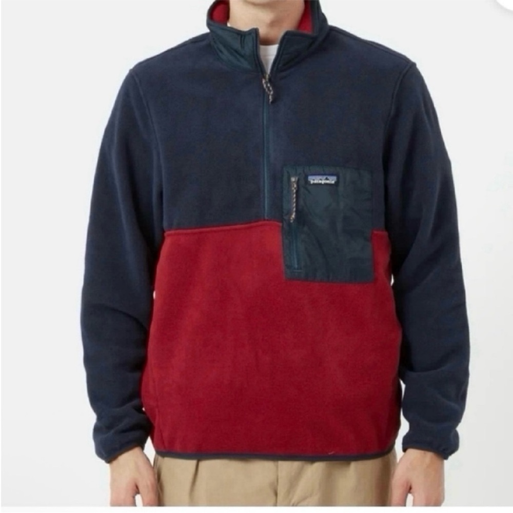 NWT-Patagonia Microdini 1/2 Zip Pullover - Wax Red. Size: XXL